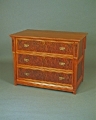Walnut TV lift cabinet (closed)