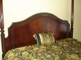 Cherry canopy bed headboard