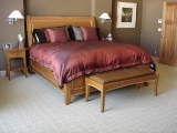 Cherry & maple king size bed