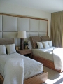 Zebrawood guest bedroom
