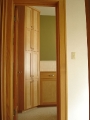 Beech & birdseye maple bathroom cabinets