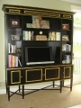 Black & gold AV cabinet