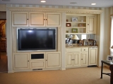 Painted and glazed AV cabinets