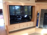 Maple media cabinet
