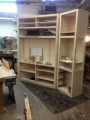 Maple media/display cabinetry