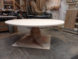 Alder 84" diameter dining table