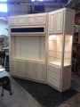 Maple media/display cabinetry