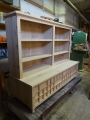 "Apothecary" fireplace bookshelf / cabinet