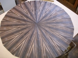Ebony starburst tabletop layup
