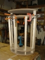 Contemporary grey vanity frame