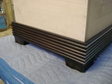 Walnut ottoman base
