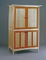 Birdseye and jatoba armoire