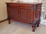 Carved entry chest