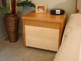 Cherry & maple nightstand