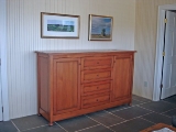 Reclaimed fir TV lift cabinet (closed)