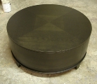 Round alder cocktail table