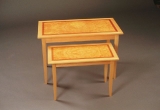 Maple burl nesting tables