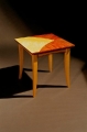 Maple & marquetry end table