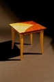Maple & marquetry end table