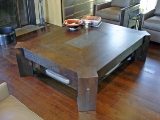 Rustic modern oak cocktail table