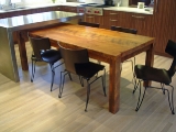 Rustic reclaimed pine dining table