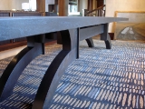 Walnut and ebony dining table 1
