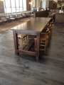 Communal dining restaurant table
