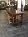 Communal dining restaurant table